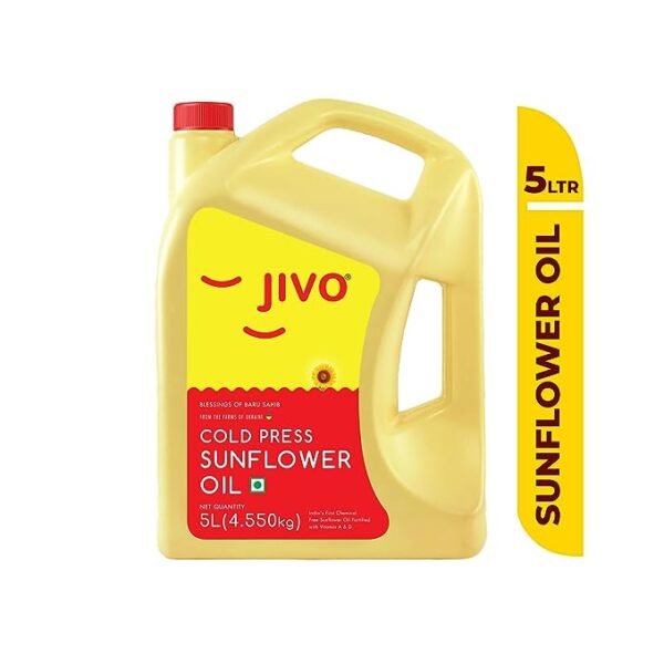 Jivo Cold Pressed Chemical Free Sunflower Oil 5 Litre - Image 6